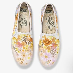 Keds x Rifle Paper co. Double Decker Marguerite Floral Slip On Canvas